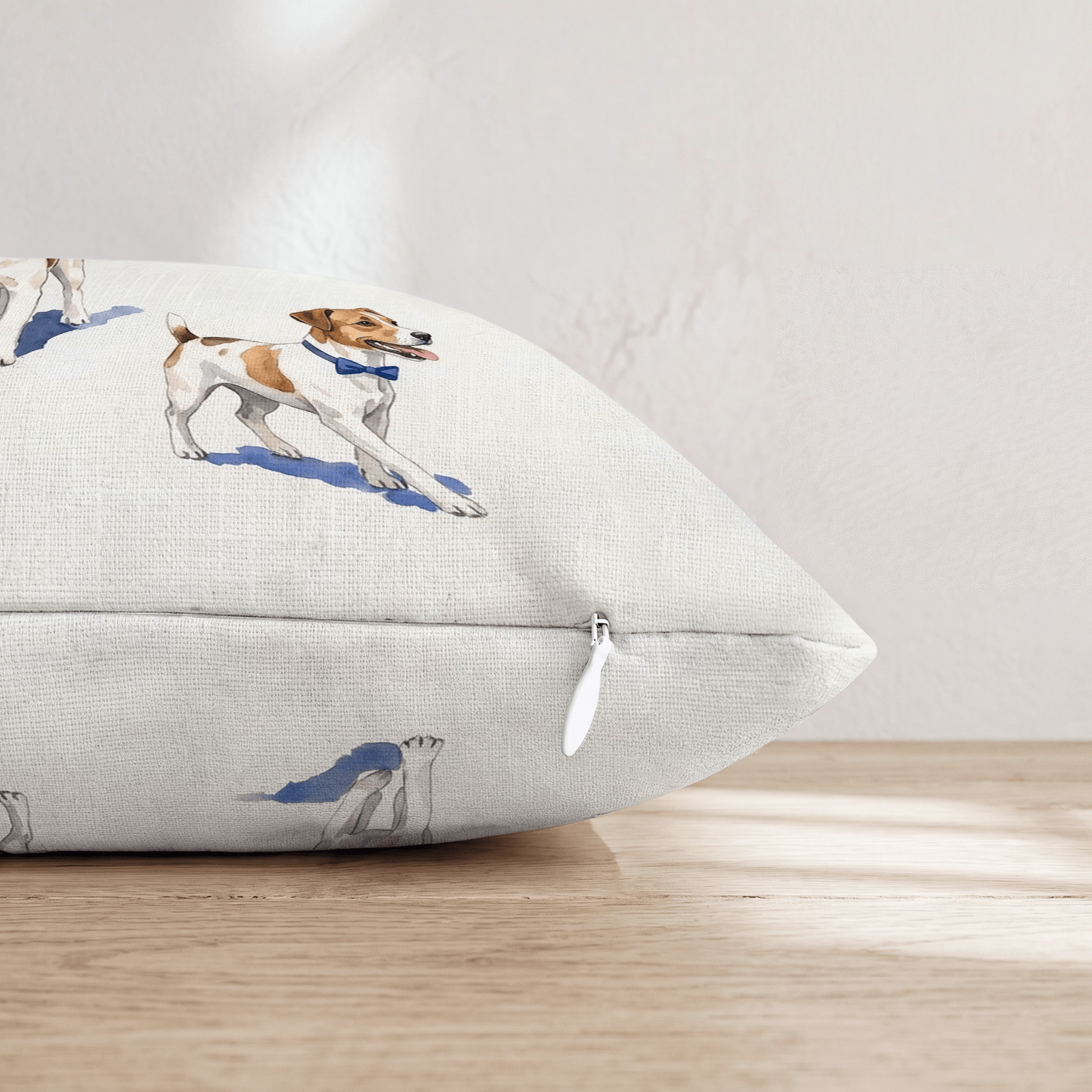 Running Jack Russell Throw Pillow - Hillcroft Home
