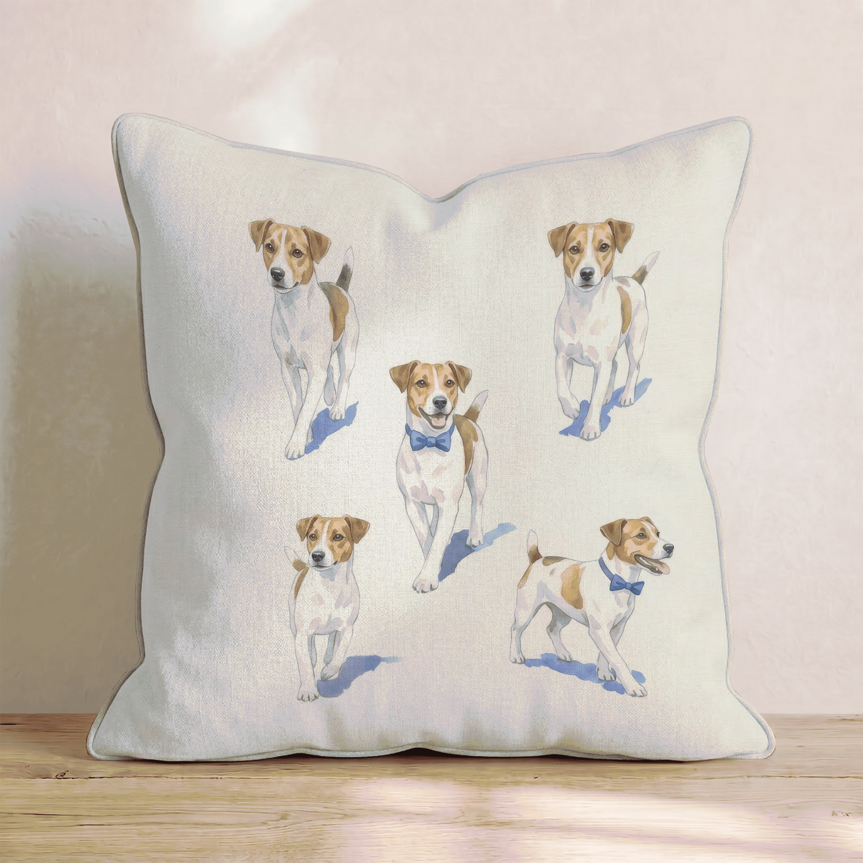 Running Jack Russell Throw Pillow - Hillcroft Home