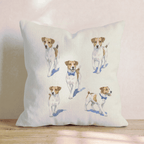 Running Jack Russell Throw Pillow - Hillcroft Home