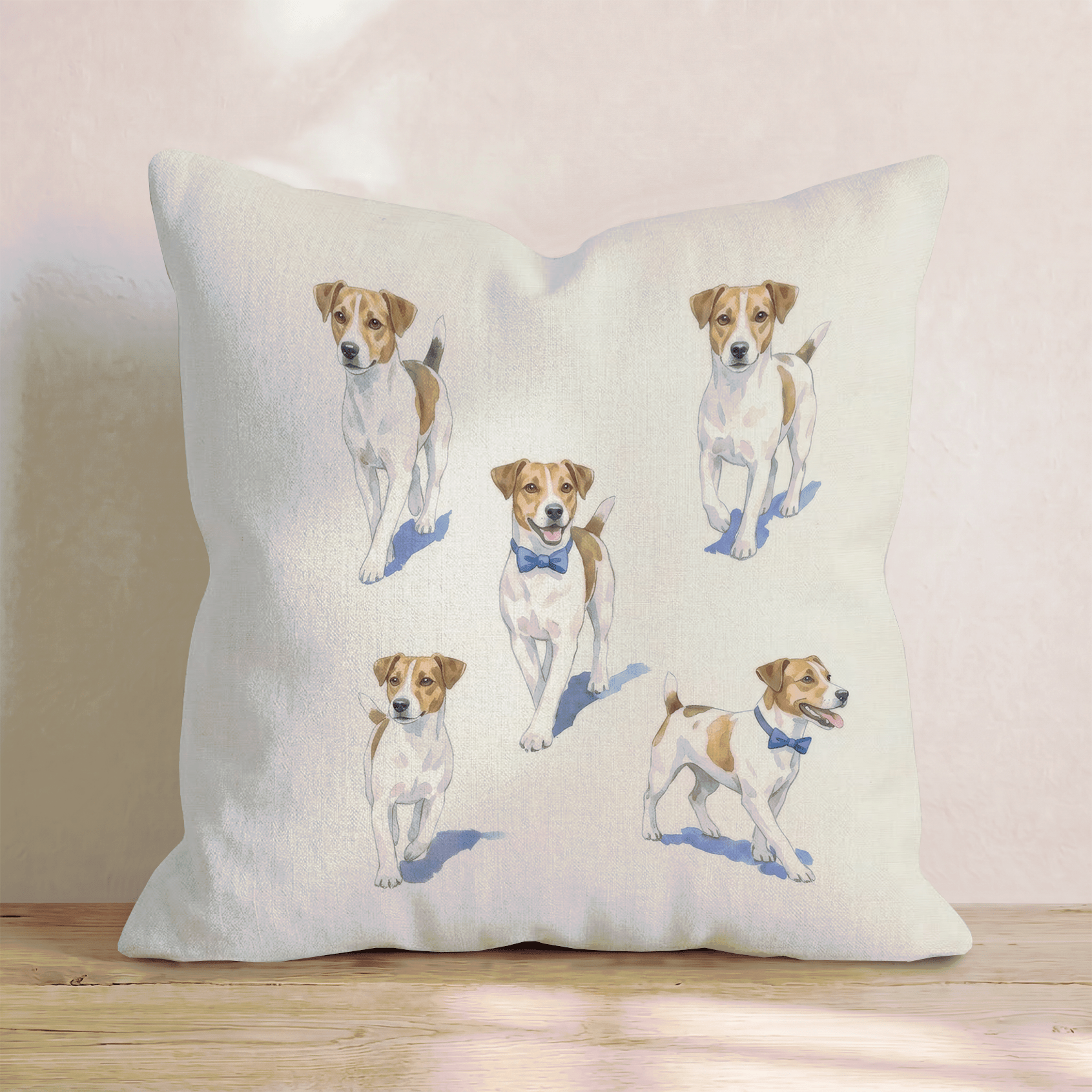 Running Jack Russell Throw Pillow - Hillcroft Home