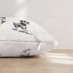 Running Miniature Schnauzers Throw Pillow - Hillcroft Home