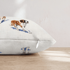 Running Saint Bernard Throw Pillow - Hillcroft Home