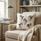 Running Sheltie Throw Pillow - Hillcroft Home
