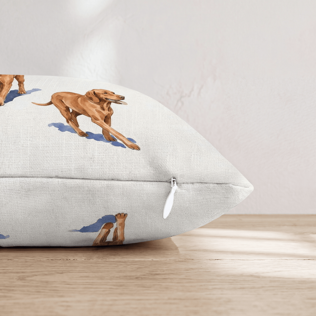 Running Vizsla Throw Pillow - Hillcroft Home
