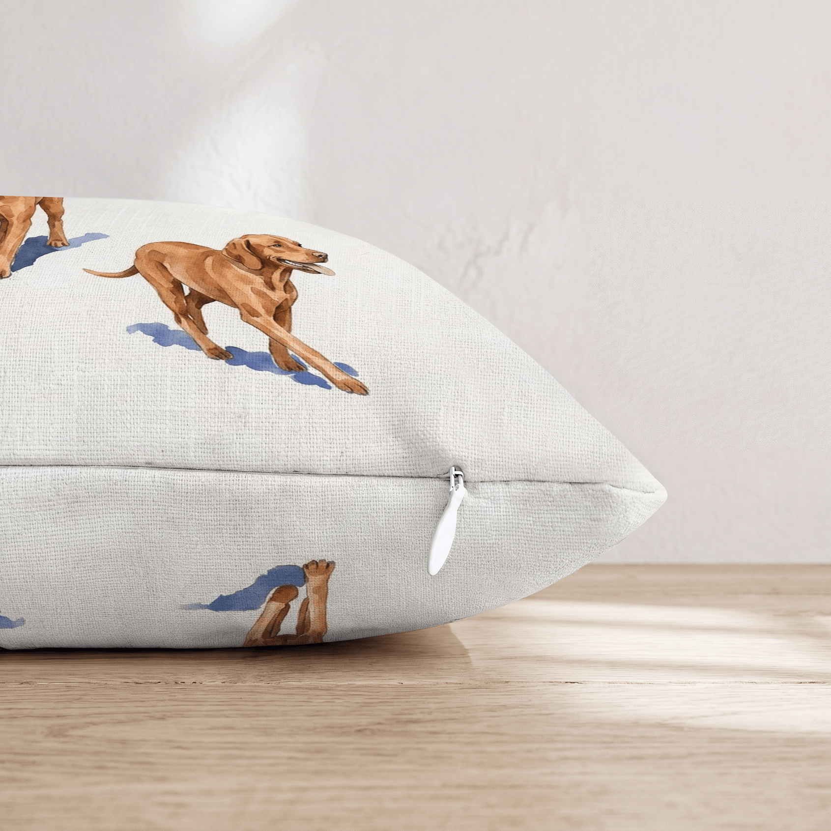 Running Vizsla Throw Pillow - Hillcroft Home