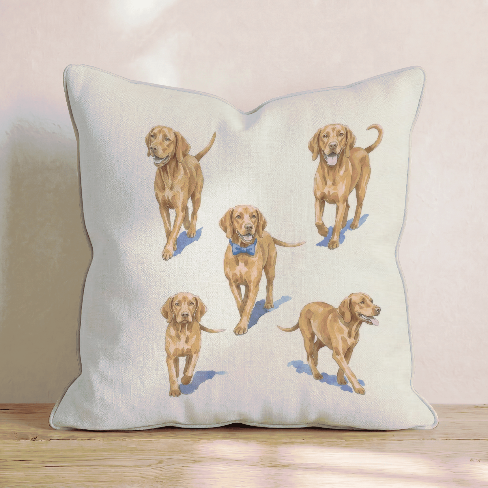 Running Vizsla Throw Pillow - Hillcroft Home