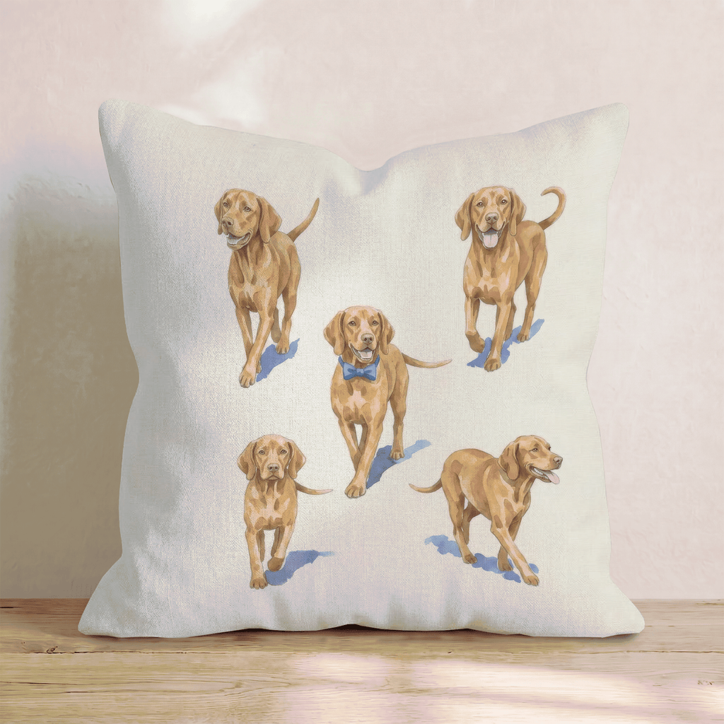 Running Vizsla Throw Pillow - Hillcroft Home