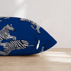Running Zebras Throw Pillow - Hillcroft Home