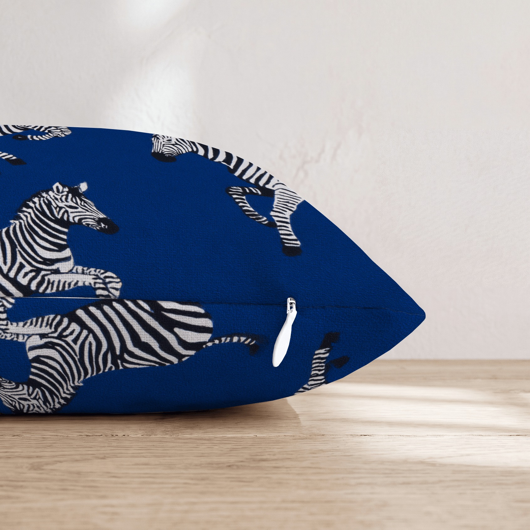 Running Zebras Throw Pillow - Hillcroft Home