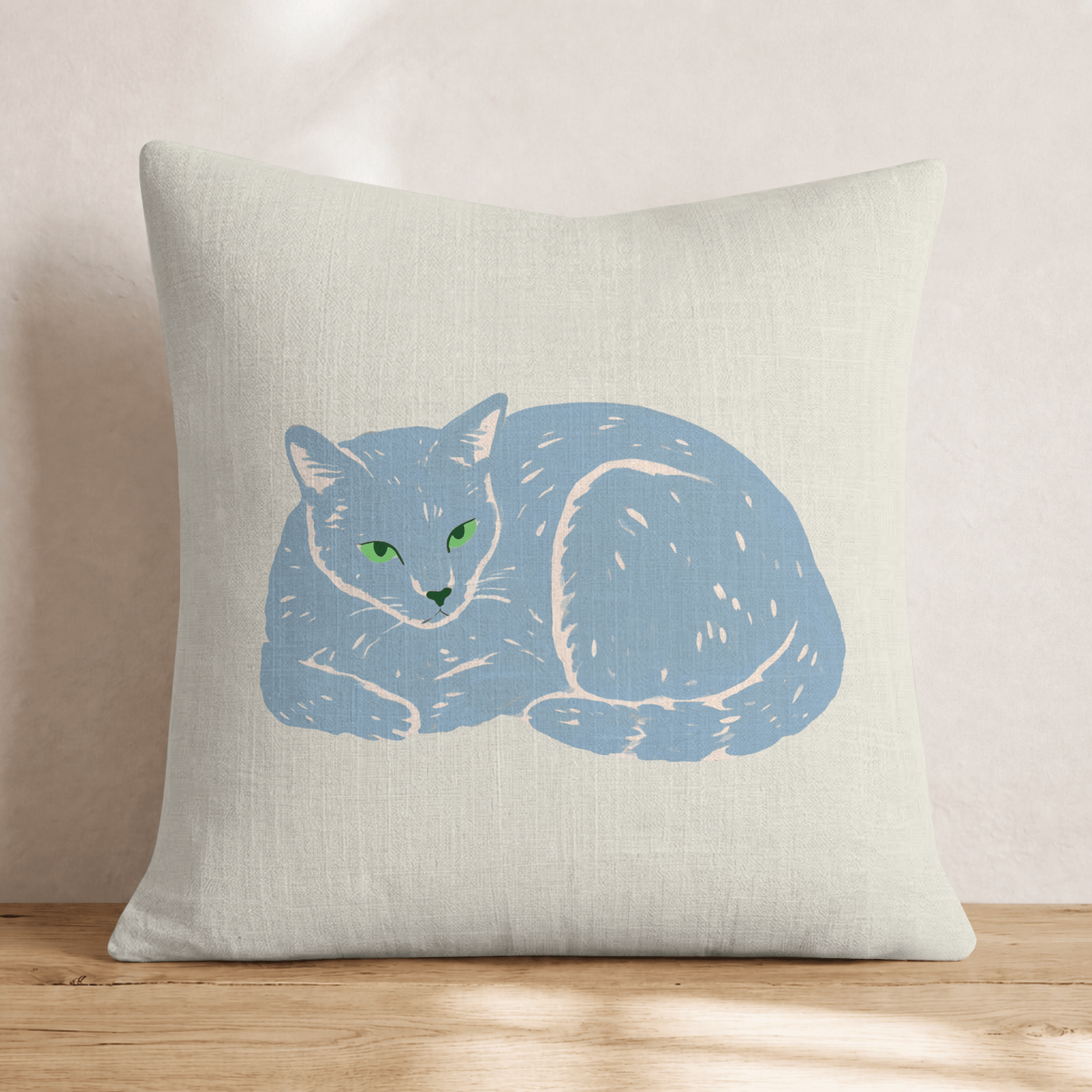 Russian Blue Slumber Throw Pillow - Hillcroft Home