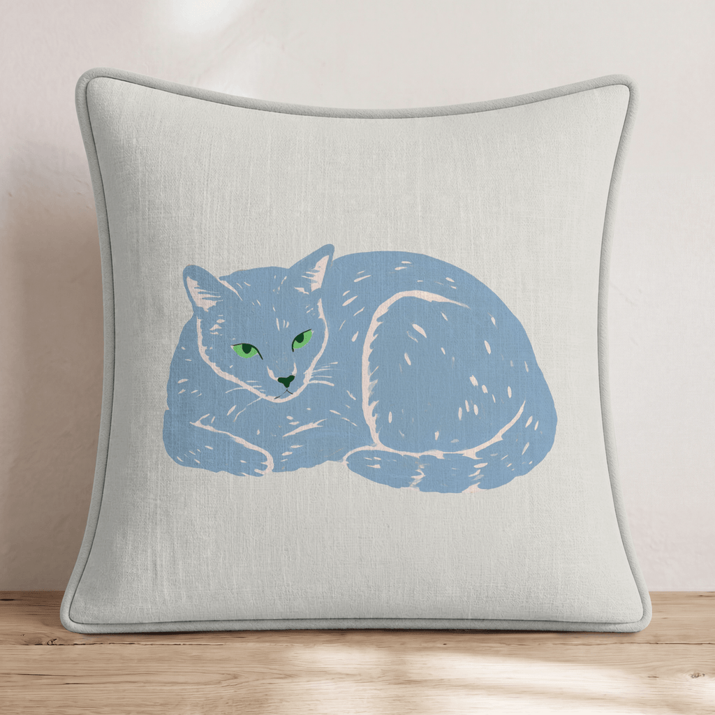 Russian Blue Slumber Throw Pillow - Hillcroft Home