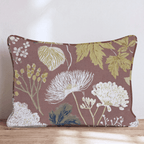 Rusted Rose Throw Pillow - Hillcroft Home