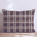 Rustic Autumn Plaid Throw Pillow - Hillcroft Home
