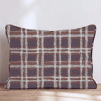 Rustic Autumn Plaid Throw Pillow - Hillcroft Home