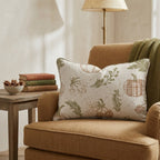 Rustic Autumnal Toile Throw Pillow - Hillcroft Home