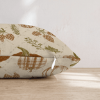 Rustic Autumnal Toile Throw Pillow - Hillcroft Home