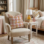 Rustic Berry Gingham Throw Pillow - Hillcroft Home