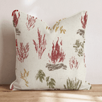 Rustic Bonfire & Sprig Throw Pillow - Hillcroft Home