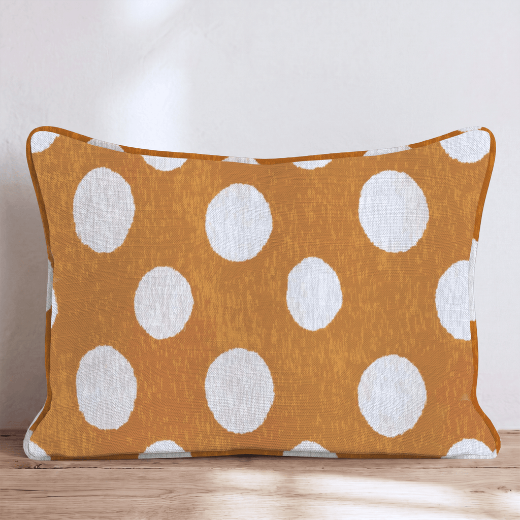 Rustic Polka Dots Throw Pillow - Hillcroft Home