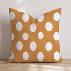 Rustic Polka Dots Throw Pillow - Hillcroft Home