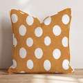 Rustic Polka Dots Throw Pillow - Hillcroft Home