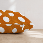 Rustic Polka Dots Throw Pillow - Hillcroft Home