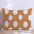 Rustic Polka Dots Throw Pillow - Hillcroft Home
