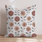 Rustic Sunflower Rows Throw Pillow - Hillcroft Home