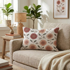 Rustic Sunflower Rows Throw Pillow - Hillcroft Home