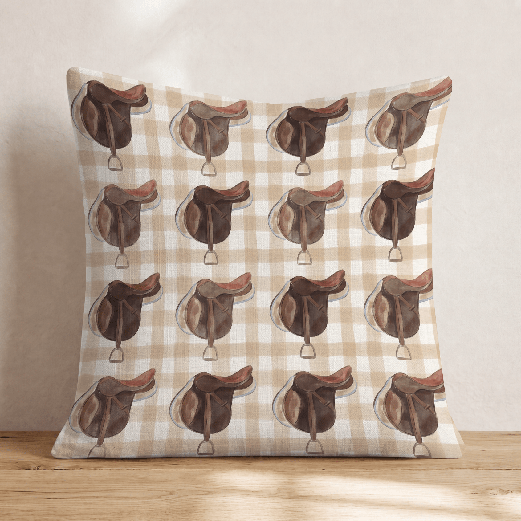 Saddle Up Picnic Throw Pillow - Hillcroft Home