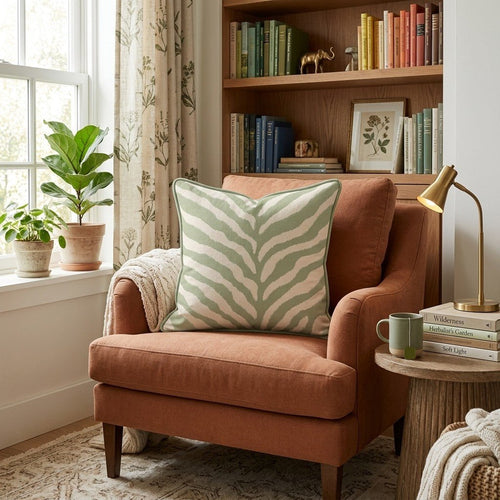 Safari Stripes Throw Pillow - Hillcroft Home