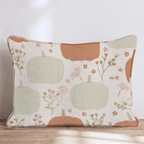 Sage and Orange Pumpkin Throw Pillow - Hillcroft Home