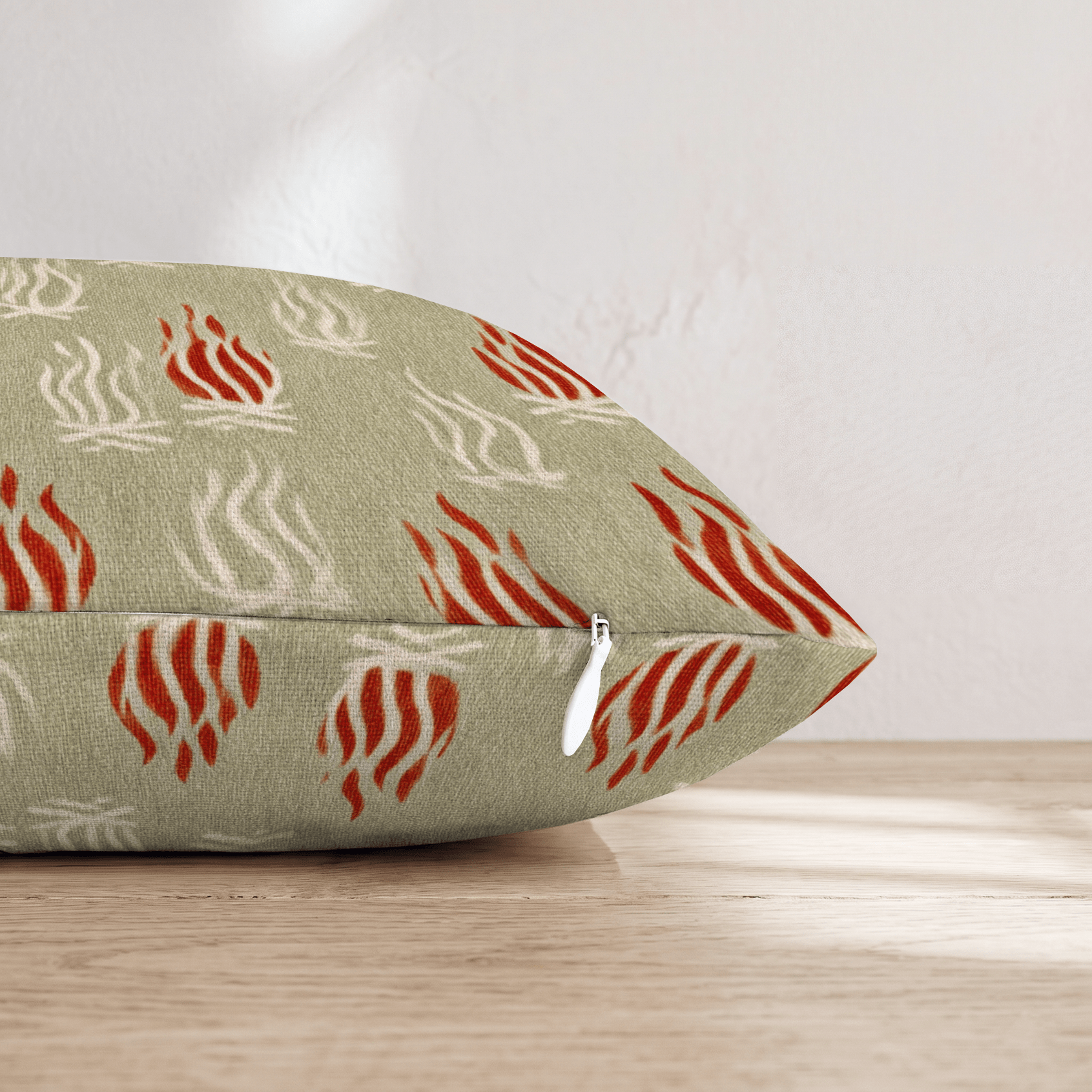 Sage Bonfire Throw Pillow - Hillcroft Home
