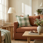 Sage Buffalo Check Throw Pillow - Hillcroft Home