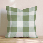 Sage Buffalo Check Throw Pillow - Hillcroft Home