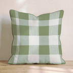 Sage Buffalo Check Throw Pillow - Hillcroft Home