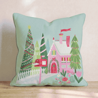 Sage Cottage Mailbox Lane Throw Pillow - Hillcroft Home