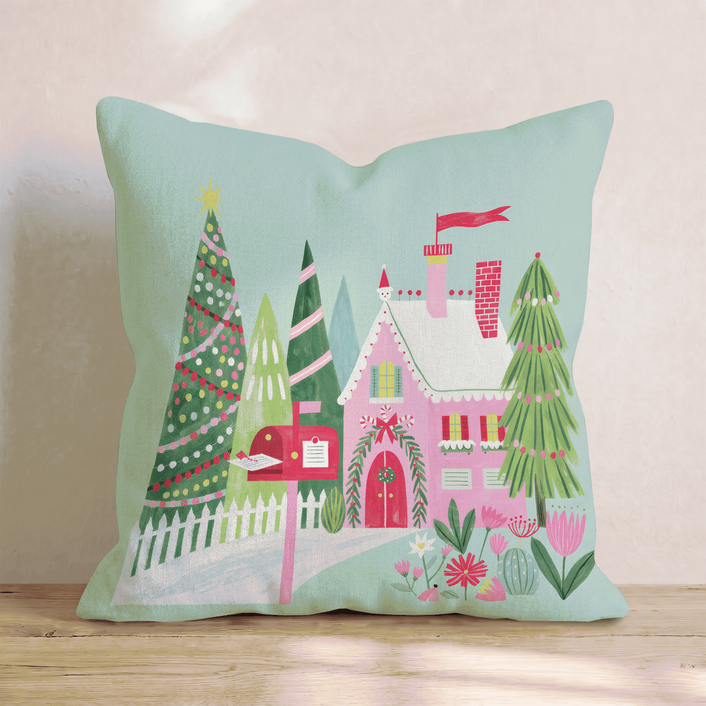 Sage Cottage Mailbox Lane Throw Pillow - Hillcroft Home