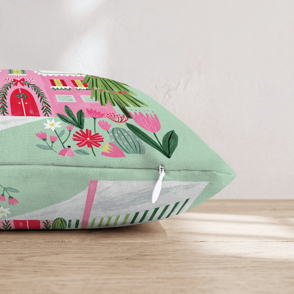 Sage Cottage Mailbox Lane Throw Pillow - Hillcroft Home
