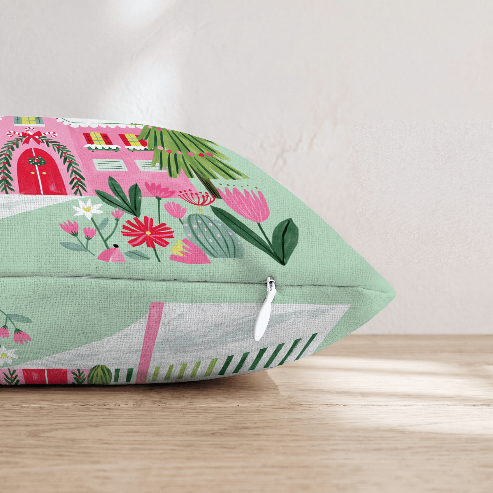 Sage Cottage Mailbox Lane Throw Pillow - Hillcroft Home