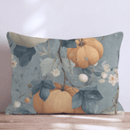 Sage & Cream Pumpkin Toile Throw Pillow - Hillcroft Home
