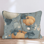 Sage & Cream Pumpkin Toile Throw Pillow - Hillcroft Home