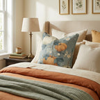 Sage & Cream Pumpkin Toile Throw Pillow - Hillcroft Home