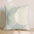Sage Crescent Moon Throw Pillow - Hillcroft Home