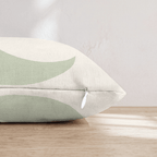 Sage Crescent Moon Throw Pillow - Hillcroft Home