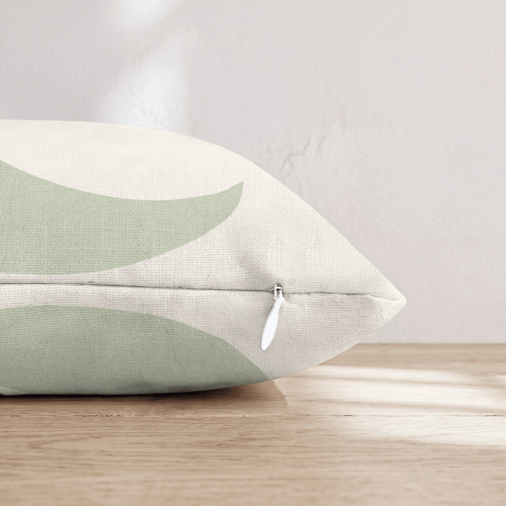Sage Crescent Moon Throw Pillow - Hillcroft Home