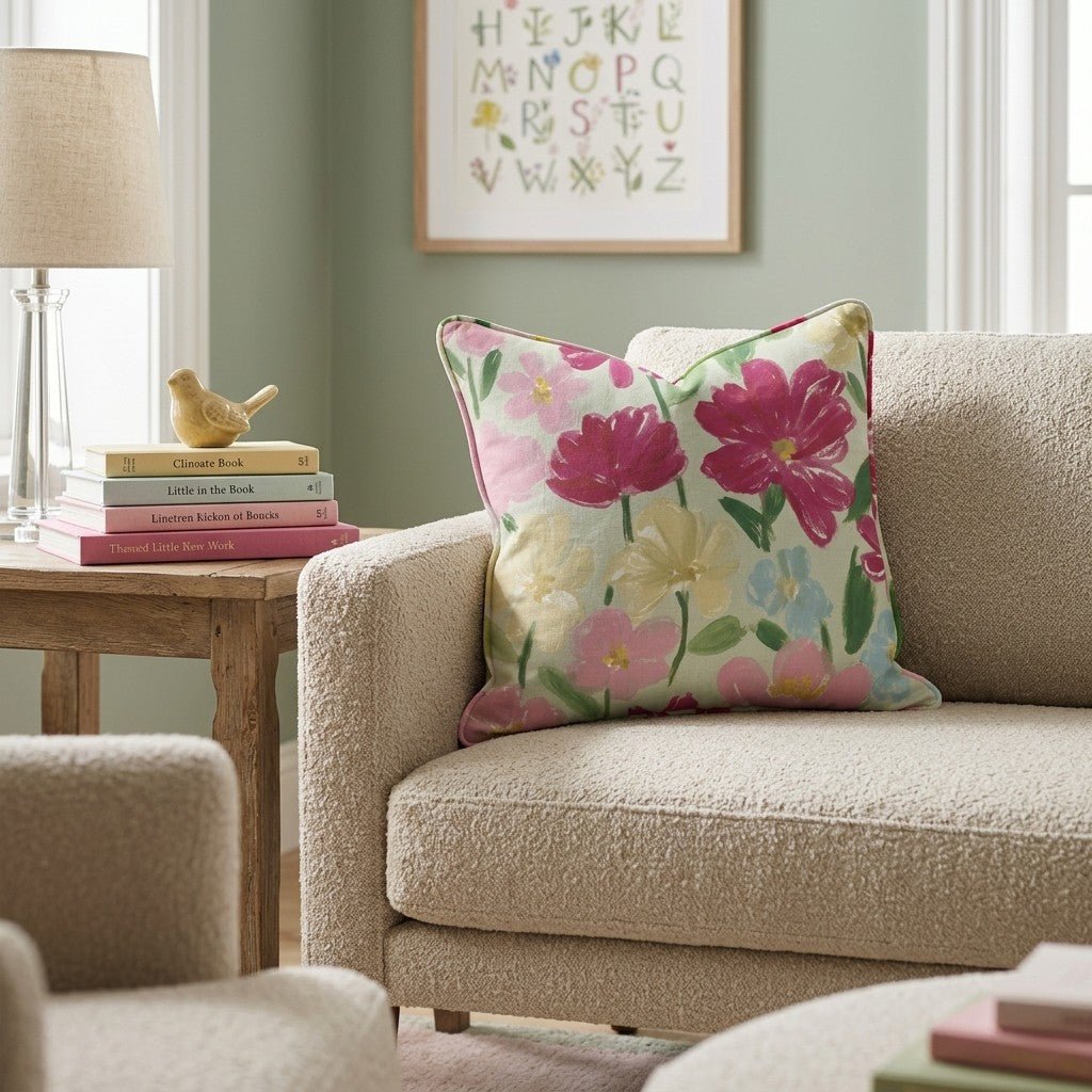 Sage Garden Pop Throw Pillow - Hillcroft Home