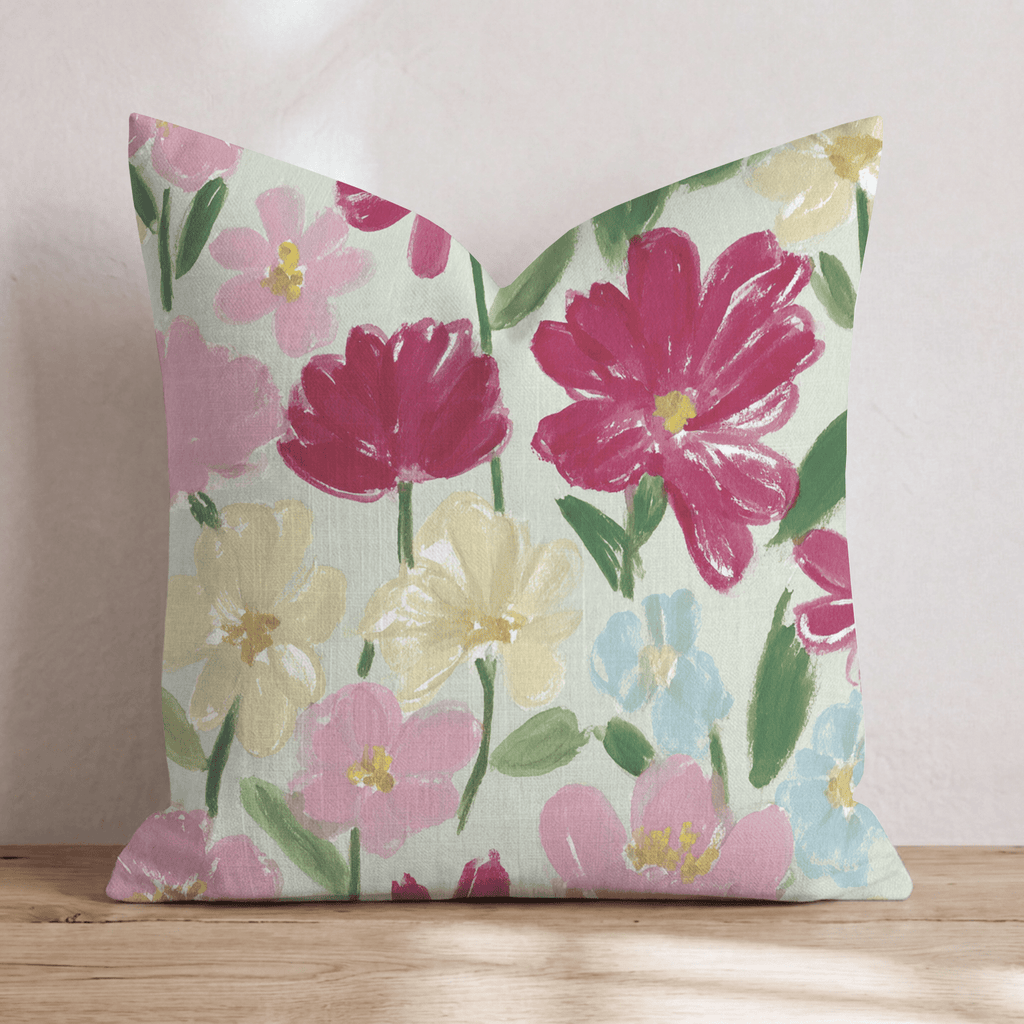 Sage Garden Pop Throw Pillow - Hillcroft Home