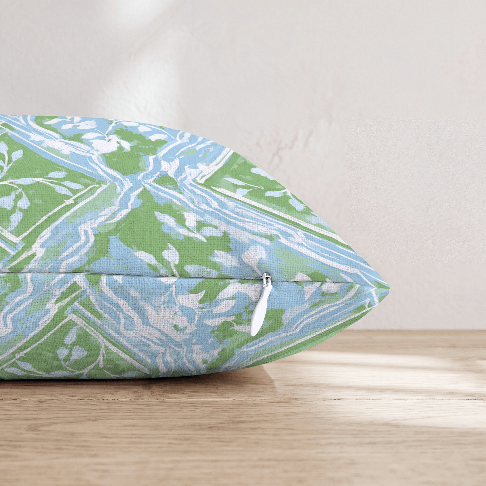Sage Green Repeat Throw Pillow - Hillcroft Home