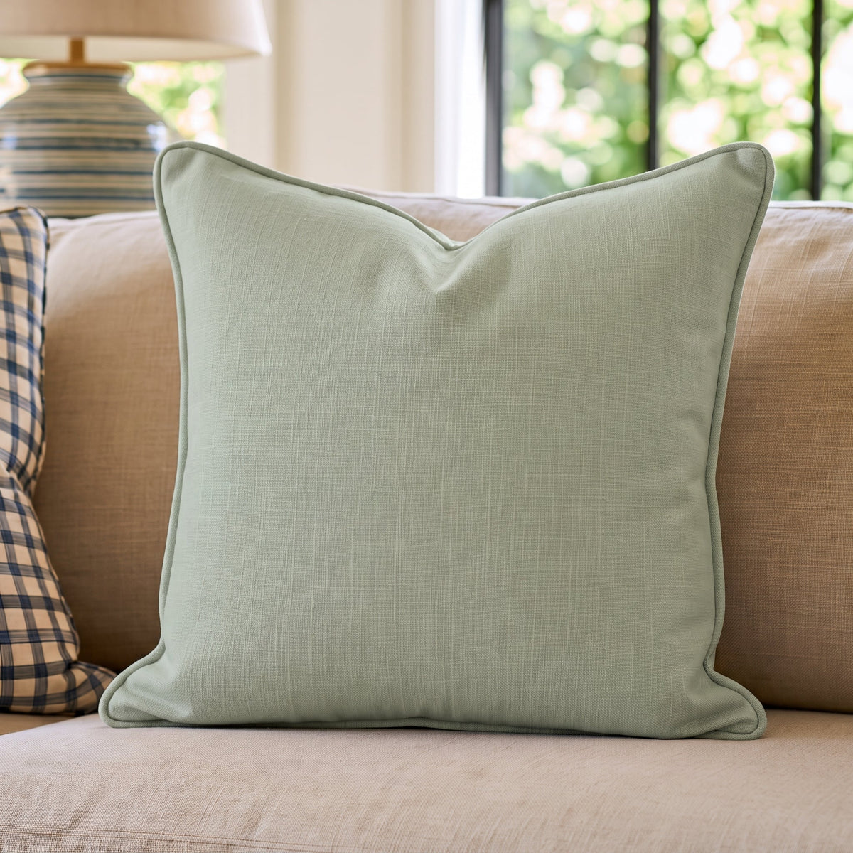 Sage Green Throw Pillow throw pillow - Hillcroft Home